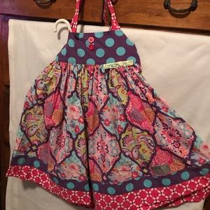 Eleanor Rose Purple Quilted Pattern Dress